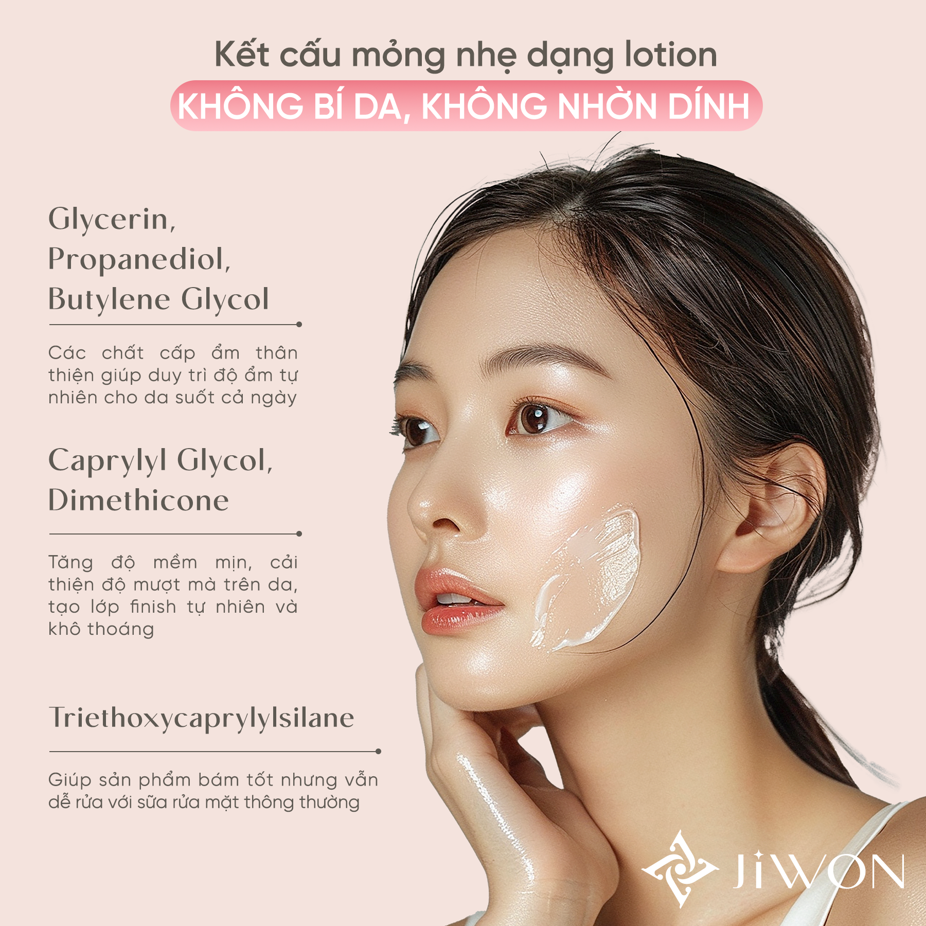  Kem chống nắng JIWON Glow Sun Protection